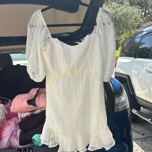 American Threads Cream Puff Sleeve Blouse